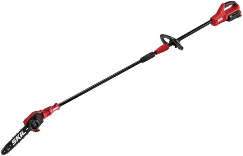SKIL PWR CORE 40 Brushless 40V 10'' Pole Saw Kit with Over 9ft. Telescoping Shaft & Angled Head, Includes 2.5Ah Battery and Auto PWR Jump Charger - PS4561C-10