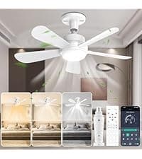GHORA Portable Misting Fan with Remote,Camping Fan with 20000mAh Rechargeable Battery,9L Water Tank,4 Speed Levels,4 Spray Modes,RGB Lights for Fishing,Travel,Garden Parties,Outdoor Indoor Cooling