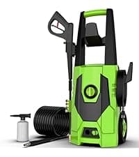 AgiiMan Electric Pressure Washer, 4800PSI Max 3.2GPM Power Washer Electric Powered with 20FT Hose, 4 Nozzles, Foam Cannon, High Pressure Cleaner Machine for Cars, Patios, Driveways, Fences, Yellow