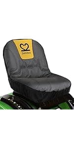 Riding Lawn Mower Cover, Heavy Duty 600D Oxford Outdoor Tractor Cover Waterproof UV Protection Lawn Mower Cover Fit Decks up to 54" with Elastic Cord & Storage Bag, Green