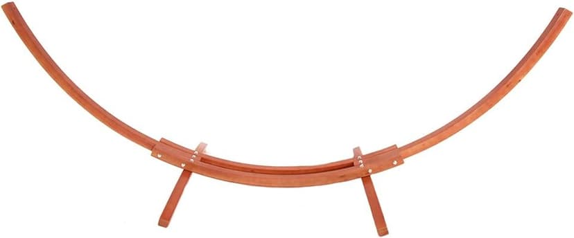 ONCLOUD 14 Ft Wooden Arc Hammock Stand Double Person Hammock Stand Only, Heavy Duty 400 LBS, Amber Yellow