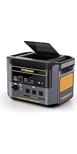VTOMAN Jump 600X Portable Power Station, LFP Battery Powered Generator with 2x 600W AC Outlets (Surge 1200W), 4x USB ports, 3x DC Output for Outdoor Camping, Vehicle Emergency, Electric Backup
