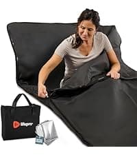 LifePro Infrared Sauna Blanket for Detox & Relaxation – Portable Far Infrared at Home Sauna for Detox, Muscle Tension Release, and Recovery – RejuvaWrap Series with Adjustable Heat Settings