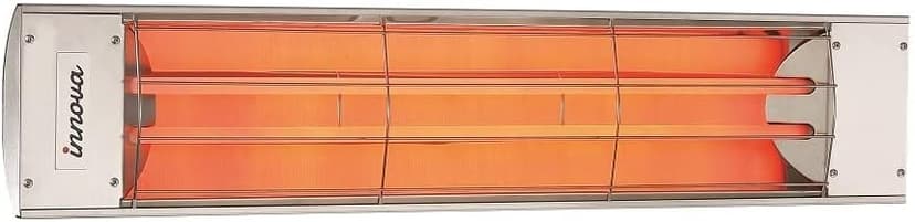 Eurofase Heating 5000 Watt Electric Infrared Dual Element Heater-240 Voltage-Stainless Steel Finish-No Fascia Decorative Fascia