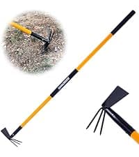 Sifting Shovel, Heavy Duty Sand Sifter Square Cleaning Scoop for Beach Chicken Coop Poop Shovel -45Inch