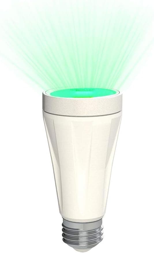 BlissLights BlissBulb - Laser Star Projector, Galaxy Lighting for Party, Holidays, Night Lights, Patios (Indoor/Outdoor, Standard E26 Base) - Green