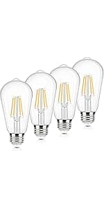 Brightever LED Outdoor Wall Lights, 10W 3000K/4000K/6500K Selectable, 800LM High Brightness Black Exterior Light Fixture with Clear Glass Shade, Waterproof Outdoor Wall Lanterns for Patio, 1 Pack