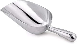 (Pack of 12) Betolla 5 oz Aluminum Utility Scoops – Contoured Handle Heavy-Duty Scoops for Dry Goods, Spices, Popcorn, Candies & Flour