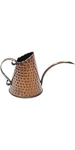 Achla Designs Dainty Hammered Copper Watering Can, 3 Pint