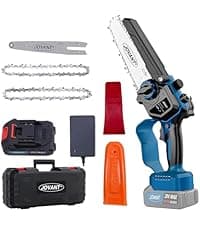 2-in-1 Cordless Pole Saw, Brushless Mini Chainsaw Cordless with Pole, 2 Pack 20V 4.0Ah Battery Powered Pole Saws for Tree Trimming, 15ft Reach Electric Saw for Trees With Pole