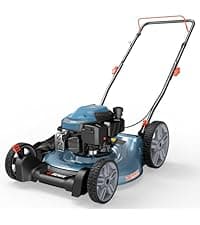 SENIX 144 cc Gas Lawn Mower, 21 inch 2-in-1 Push with Mulching and Side Discharge, 4-Cycle Engine, 6 Position Cutting Height Adjustment for Yard and Garden (LSPG-L6)