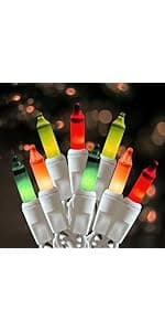 Christmas Lights 100 Count Mini Clear Lights 21ft White Wire Christmas Tree String Lights Set for Outdoor Indoor Christmas Decorations Wedding Decorations Valentines Day Decor,UL Certified (21feet)