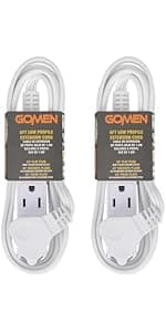 GOMEN 12 Inch 30 Amp to 110 Volt Adapter, 4 Prong 10 Gauge STW Generator RV Adapter Cord with Twist Lock, 125V 3750W, NEMA L14-30P Male to 3X 5-15R Female with Lighted End, 1 FT