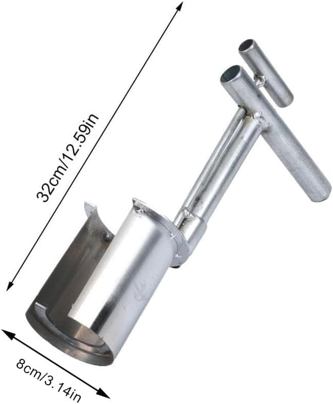 Garden Bulb Planter,Plant Seedling Transplanter,Stainless Steel Fruit Tree Transplant Drilling Tool,Bulb Planter Tool,Small Seed Planter Tool for Digging Holes to Transplanting