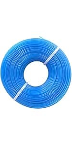 Grass Trimmer Line 328ft Weed Eater Wacker String .065'' Weed Trimmer Spool Replacement, Nylon Material for String Trimmers, 1.6mm Diameter