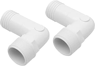 TonGass (2-Pack) 1 1/2" MPT by 90 Degree Barb Elbow Hose Adapter Compatible with Hayward Pool Pumps and Filters Replacement Hayward SPX1105Z4