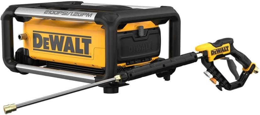 DEWALT Electric Pressure Washer, 2100 PSI, Jobsite Power Washer (DWPW2100) Yellow