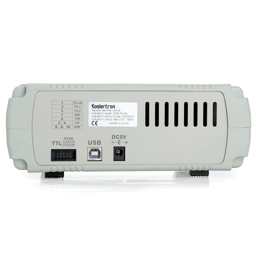 Koolertron Upgraded 15MHz DDS Signal Generator Counter,High Precision Dual-Channel Arbitrary Waveform Function Generator Frequency Meter 200MSa/s (15MHz)
