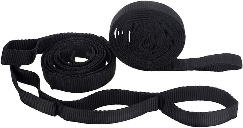 2Pcs Hammock Straps - Hammock Tree Straps Set,No Stretch Suspension System Kit,200cm Adjustable Outdoor Tree Hanging Yoga Tied Rope Belt for Camping Hiking