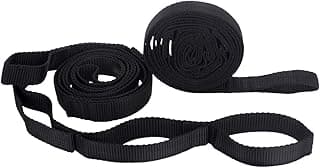 2Pcs Hammock Straps - Hammock Tree Straps Set,No Stretch Suspension System Kit,200cm Adjustable Outdoor Tree Hanging Yoga Tied Rope Belt for Camping Hiking