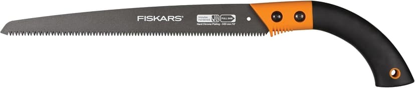 Fiskars 13" Pruning Saw- Fixed Handle - Tree Cutting Saw - Yard and Garden Tools - Black/Orange