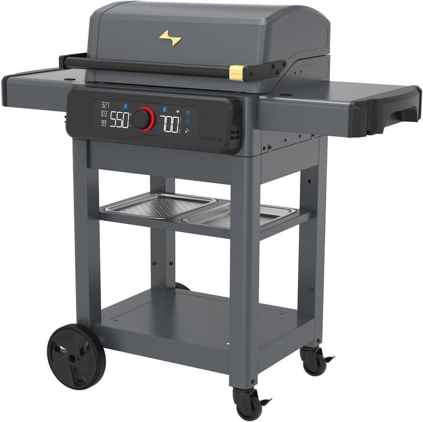 Current® Model G Dual Zone Grill, Slate – Smart, Electric Grill, Apartment-Friendly - 24653014DG