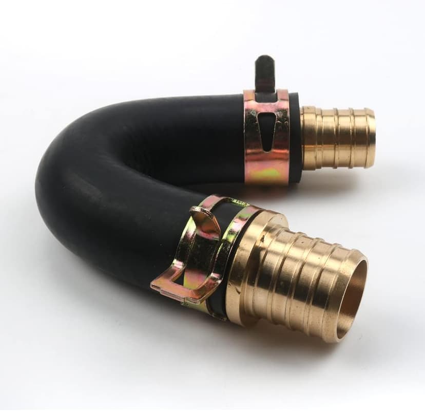 Heater Core Repair Bypass Kit - Brass Fittings - 5/8" x 3/4" Combination Hose
