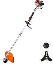 NEOTEC Gas-Weed-Wacker, 26CC Weed Eater Gas Powered, 2-Cycle Gas String Trimmers for Weeds and Grass Bolts Bar Nuts Stud