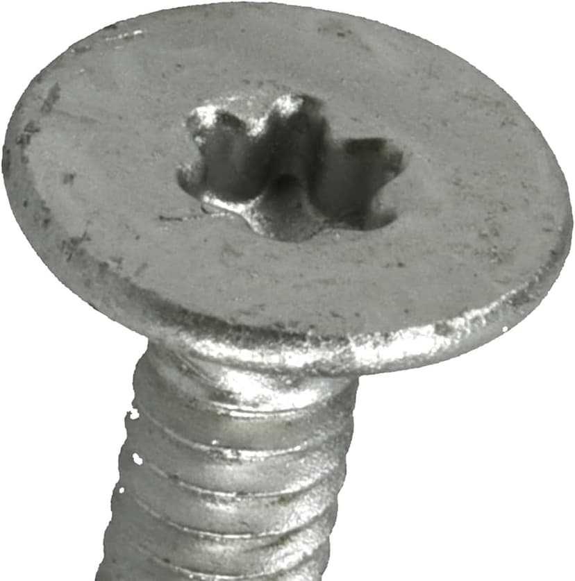 Premium Self-Drilling Metal Screws, Epoxy Coated Steel, Wafer Head Wood to Metal Winged Point Screws, Silver, #10 x 1-7/16 inches, Box of 68 Screws