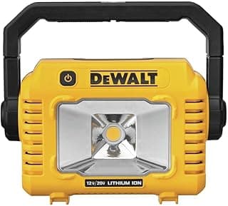 DEWALT 12V/20V MAX LED Work Light, Compact with 360 Degree Rotating Handle, 2000 Lumens of Brightness, Cordless, Bare Tool Only (DCL077B)