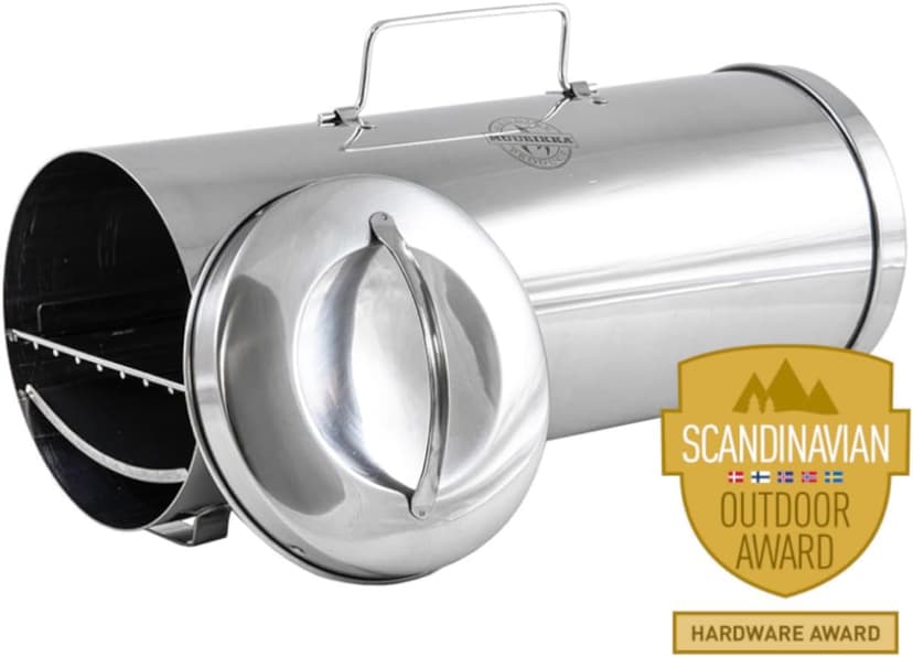 Fish Smoker Oven, Portable Smoker, Smoker Box Camping, Outdoor, Survival, Compact Stainless Steel Mini Smoker, Lightweight Outdoor Kitchen, Fish & Meat, Accessories for Gas Grill