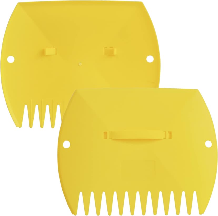 Leaf Scoops Hand Rakes, Large Leaf Grabbers for Yard Work and Garden Use, Clear and Collect Garden Rake, Leaf Scooper and Claws for Leaves, Lawn Debris, and Trash Cleanup, Yellow