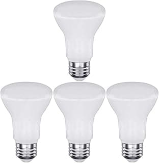 CTKcom 7W BR20 LED Light Bulb (4 Pack)- 2.5 inch 65W Equivalent Indoor/Outdoor Lighting Super Bright 6000K Daylight White 120° Beam Angle LED Indoor Flood Light Bulbs,UL Listed,E26 Base