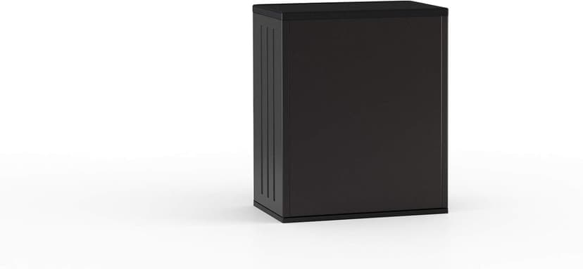 Suncast Commercial Heavy-Duty 9 Cubic Ft. Resin Storage Cabinet with Lockable Handles, Adjustable Metal-Reinforced Shelves for Garage or Workspace, Black, Made in The USA