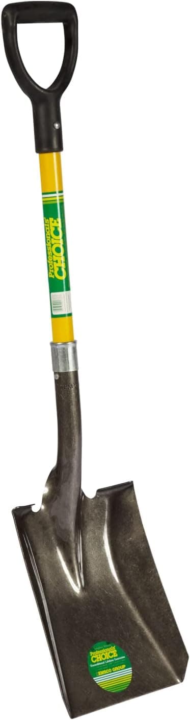 Emsco Group 1736-1 Professional's Choice Square Point Garden Shovel, 28", Yellow/Black