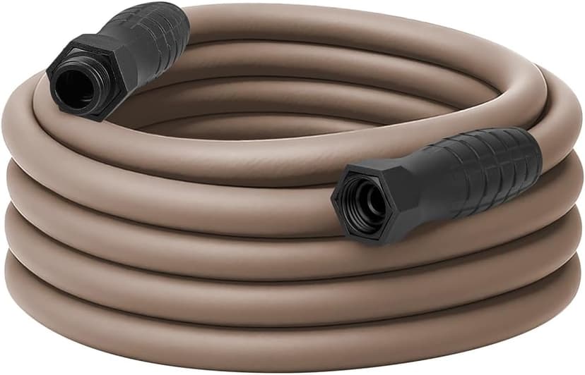 Flexzilla Colors SwivelGrip Garden Hose 5/8 in. x 50 ft., Lightweight All-Weather Water Hose, Durable and Flexible, Leak-Free Connections, Brown Mulch