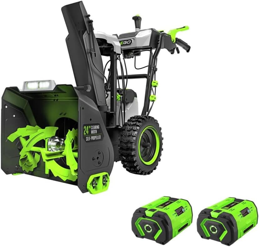 EGO SNT2416 56-Volt 24" Self-Propelled 2-Stage XP Snow Blower with Peak Power™, (2) 10.0Ah Batteries and Dual Port Charger Included