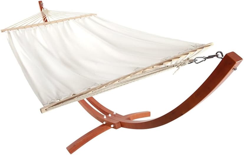 ONCLOUD Hammock Wood Arc Stand with Double Hammock (10.5 ft)