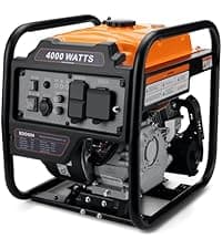 Power Equipment 4000 Watts Inverter Generator Gas Powered, Portable Open Frame Generator, Low Noise with ECO Mode and Inverter Technology, RV Ready, Emergency Home Backup