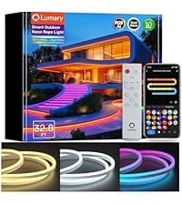 Lumary Smart Pathway Light Pro 700LM, RGBAICW Color Changing Landscape Lights with 8 Adjustable 355° Spot Lights IP65 Waterproof, 48FT Wired Outdoor Landscape Lighting, WiFi APP/Voice/Remote (4 Pack)
