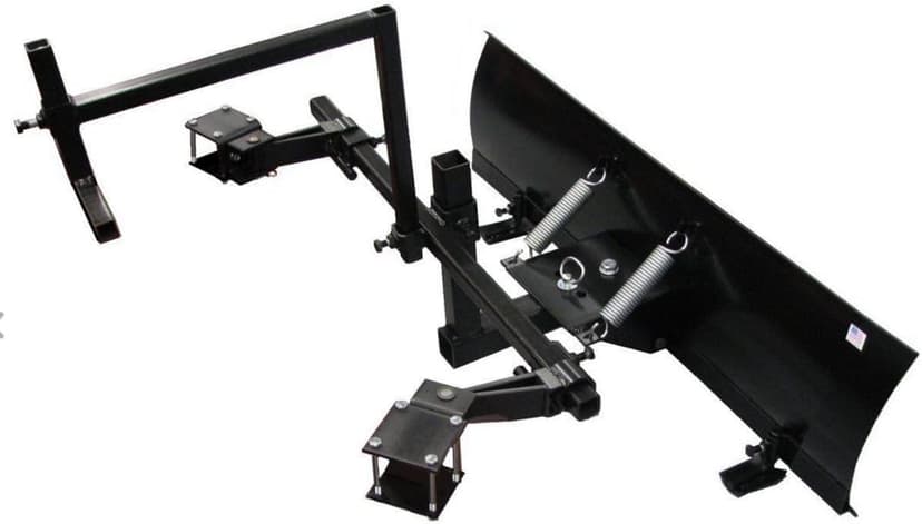 4 ft Wide Zero Turn Snowplow Kit with Manual Adjustment for Quick & Efficient Snow Removal.
