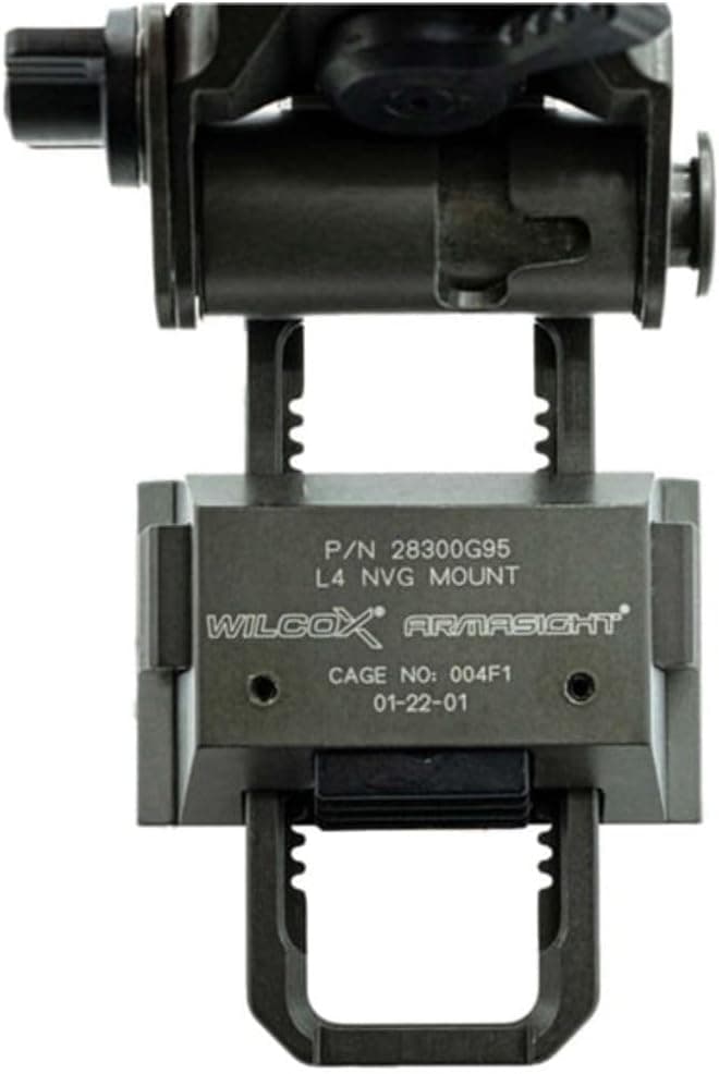 G95 Low-Profile NVG Mount, Manufactured by Wilcox Industries (Armasight Gray)