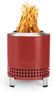 Solo Stove Mesa XL, 7 Inch Tabletop Fire Pit with Stand - Smokeless, Stainless Steel Fire Pit for Camping, Outdoor & Patio- Wood Burning or Pellet Fueled Portable Bonfire, 2.3lbs, Mulberry