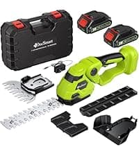 Mini Chainsaw Cordless, 8 inch & 6 inch Electric Chain Saw with 2 Pack Rechargeable Batteries, Battery Powered Handheld Saw for Trees Trimming Wood Cutting, Perfect Gardening Tools for Men Dad Husband