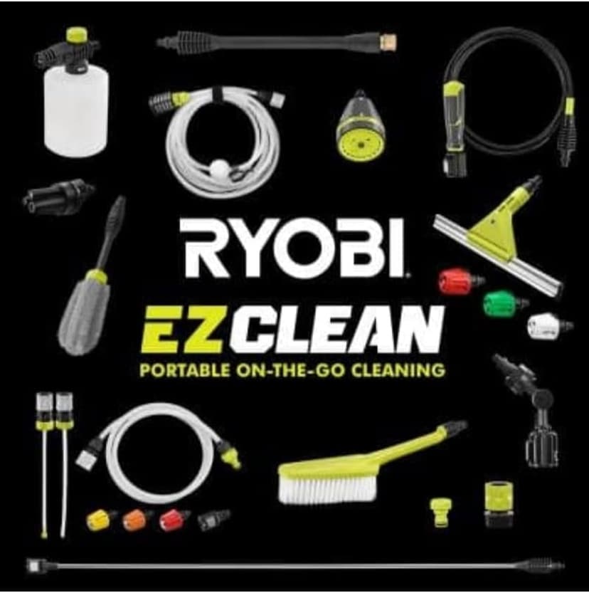 HP Brushless EZClean 600 PSI 0.7 GPM 40 Volt HP Cold Water Cleaner with 2.0 Ah Battery and Charger (11.3, 1)