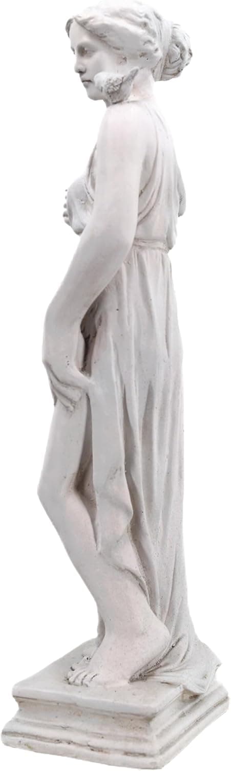 Outdoor Garden Statue Nymph Sculpture Goddess of Greek Mythology Roman Style Outdoor Patio Yard Lawn Porch Decor 32 Inch Ivory