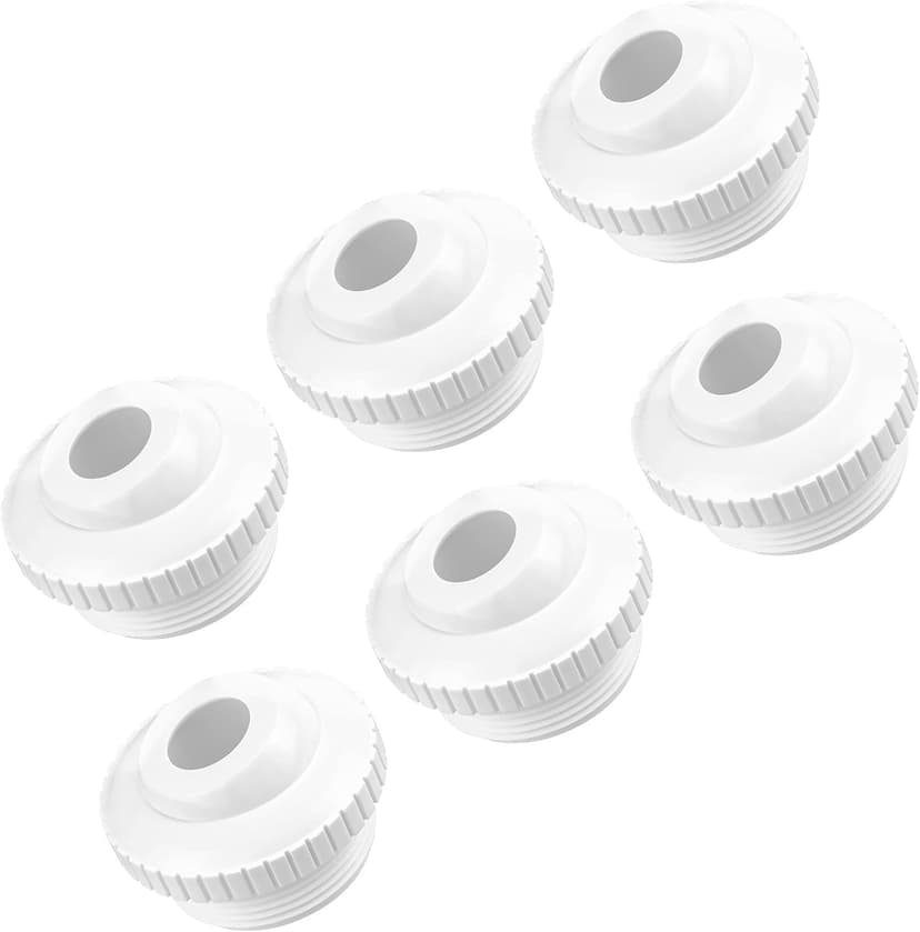 Funmit Pool Jet Nozzles 3/4" SP1419D Flow Inlet Fitting Opening Water Directional Pool Return Fittings, 6 Pack