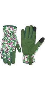 Gardening Gloves for Men and Women, Thorn Proof & Puncture Resistant Working Gloves, Gloves for Safety Work and Gardening, Gardening Gifts, Synthetic Leather Spandex Mechanic with Touchscreen Support