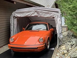Ikuby Medium Car Shelter - Foldable, Retractable, Lockable, Durable