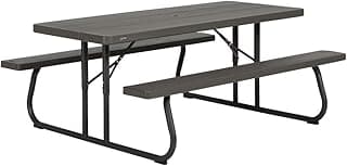 Lifetime 60112 6 ft (1.83 m) Picnic Table (Brown)